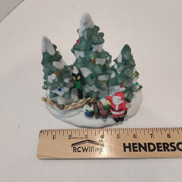 Trim a Home Holiday Light Up Christmas Trees Santa Decoration Vintage 1996 - Picture 11 of 15